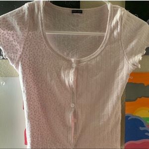 Brandy Melville Ruffle Zelly Top